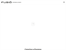 Tablet Screenshot of fusiocatering.com